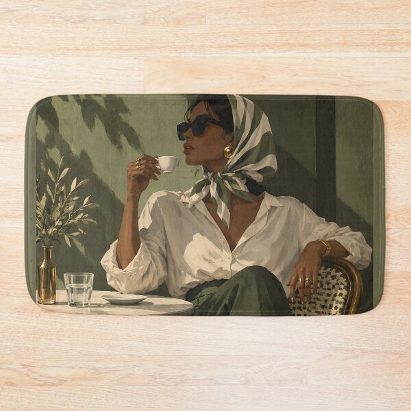 Item preview, Cafe Serenity Chic Woman at a European Bistro designed and sold by salt n sass designs.