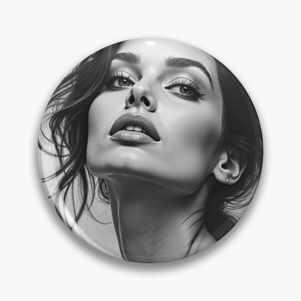 Item preview, Elegant Ascension - Monochrome Fashion Portrait Art Print designed and sold by nhk999.