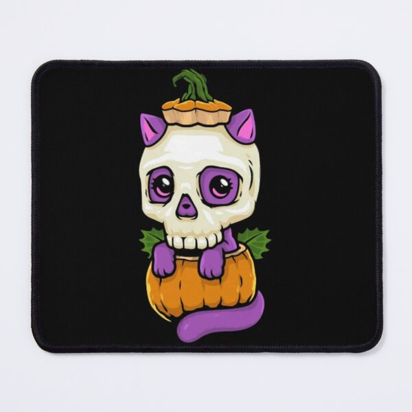 Item preview, Cute Halloween Purple Cat Skull Pumpkin designed and sold by Mauque5.