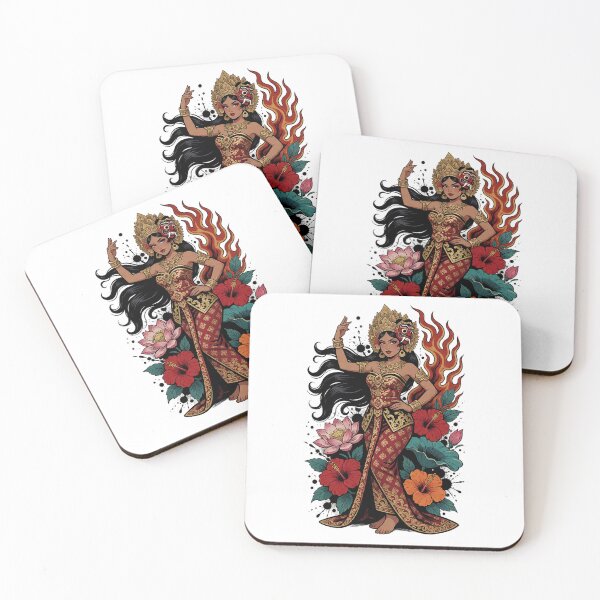 Item preview, Mask Crown Dancer Windswept Hair Fire Lotus Art designed and sold by cannsuh.