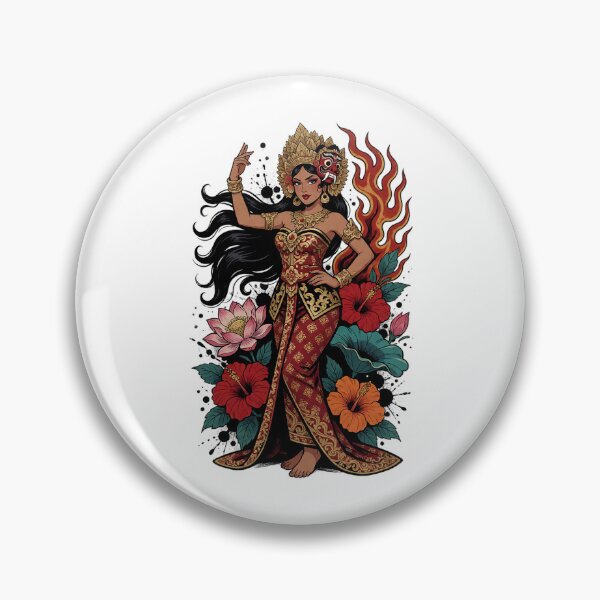 Item preview, Mask Crown Dancer Windswept Hair Fire Lotus Art designed and sold by cannsuh.
