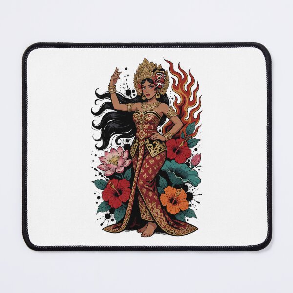 Item preview, Mask Crown Dancer Windswept Hair Fire Lotus Art designed and sold by cannsuh.