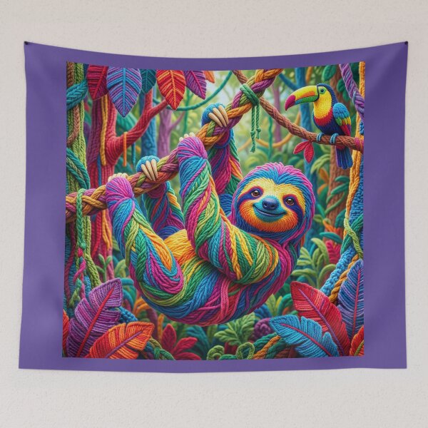 Item preview, Chipper Yarn Sloth Hangs Out designed and sold by Tridentulus.