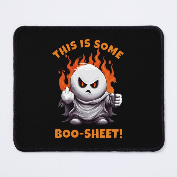 Item preview, Angry Ghost Flames Middle Finger Boo-Sheet designed and sold by Dmo3HarkoArt.