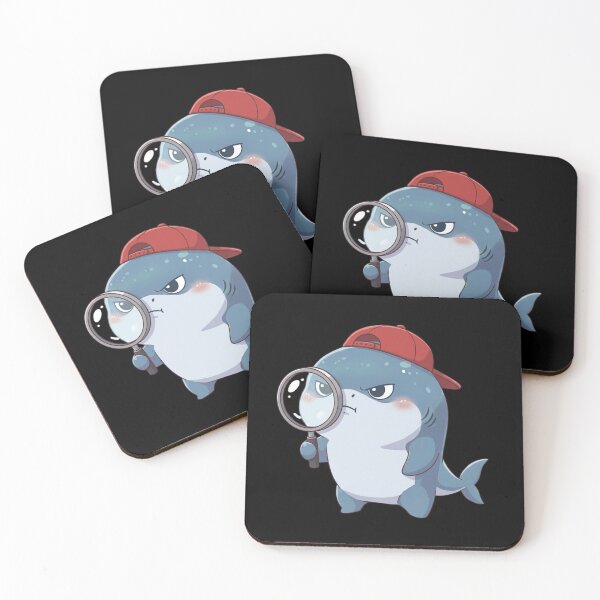 Item preview, Cute Curious Inspector Shark designed and sold by Nature's Chibis.