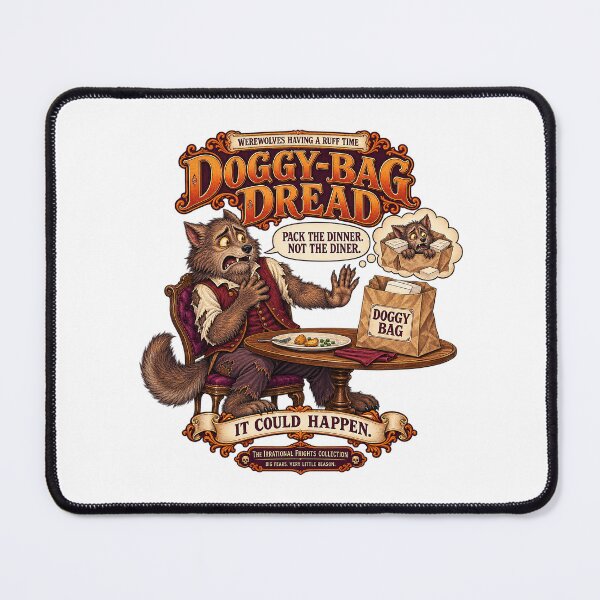 Item preview, THE IRRATIONAL FRIGHTS COLLECTION - WEREWOLVES HAVING A RUFF TIME - DOGGY-BAG DREAD designed and sold by WheelieGdArt.