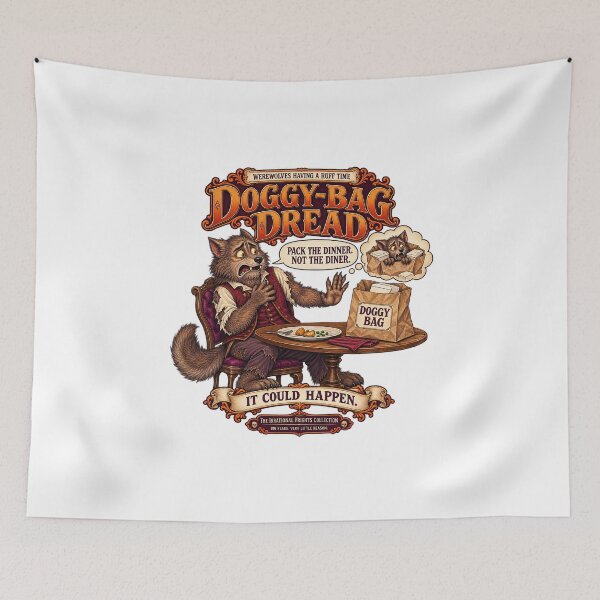 Item preview, THE IRRATIONAL FRIGHTS COLLECTION - WEREWOLVES HAVING A RUFF TIME - DOGGY-BAG DREAD designed and sold by WheelieGdArt.
