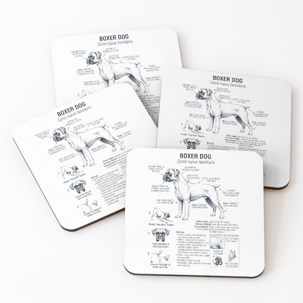 Item preview, Boxer Dog Scientific Anatomy Biology Dog Lover designed and sold by dian-rody-crest.