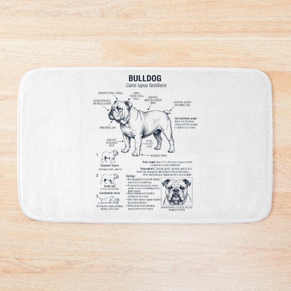 Item preview, Bulldog Scientific Anatomy Biology Dog Lover designed and sold by dian-rody-crest.