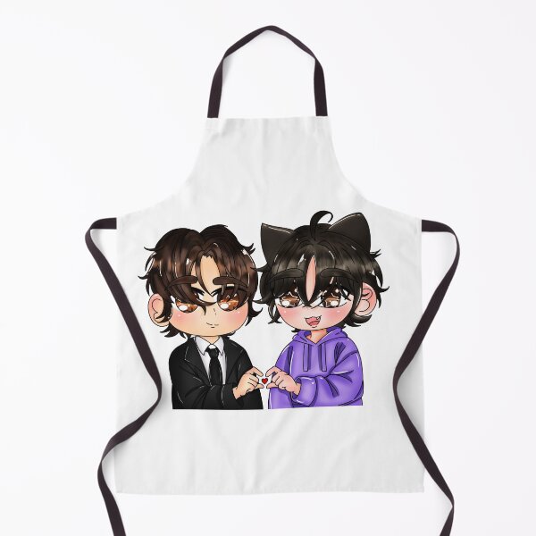 Artikelvorschau, Niedliche Chibi-Jungen formen mit den Händen ein Herz entworfen und verkauft von Wolfy’s Chibi Corner.