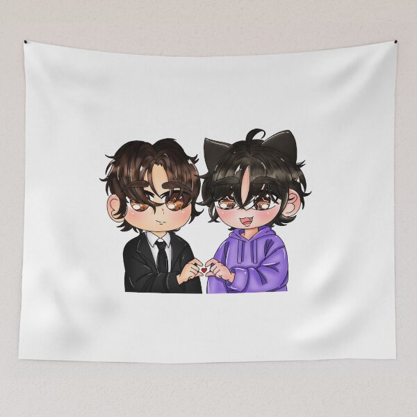 Item preview, Cute Chibi Boys Making Heart Hand designed and sold by Wolfy’s Chibi Corner.