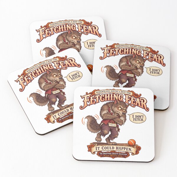 Item preview, THE IRRATIONAL FRIGHTS COLLECTION - WEREWOLVES HAVING A RUFF TIME - FETCHING FEAR designed and sold by WheelieGdArt.
