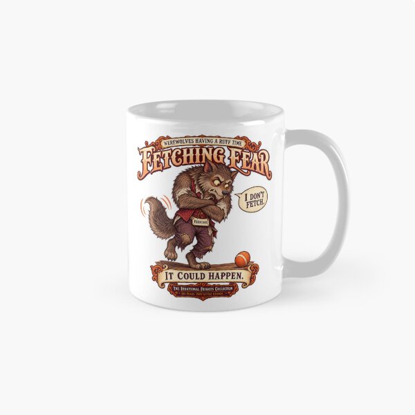 Item preview, THE IRRATIONAL FRIGHTS COLLECTION - WEREWOLVES HAVING A RUFF TIME - FETCHING FEAR designed and sold by WheelieGdArt.
