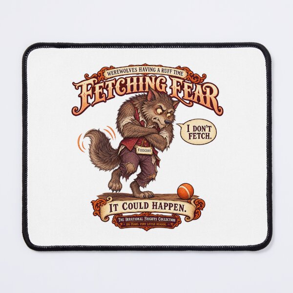 Item preview, THE IRRATIONAL FRIGHTS COLLECTION - WEREWOLVES HAVING A RUFF TIME - FETCHING FEAR designed and sold by WheelieGdArt.