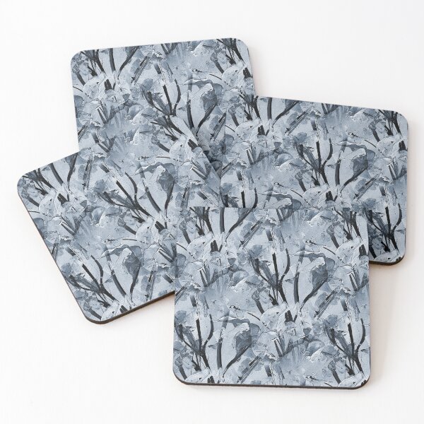 Item preview, Impressionistic Spring Flower Garden in Blue designed and sold by Artistestella.