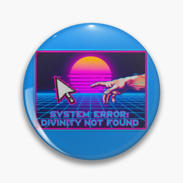 Item preview, Vaporwave System Error Divinity Not Found - Glitch Renaissance Hands  designed and sold by A E S T H E T A T A G.