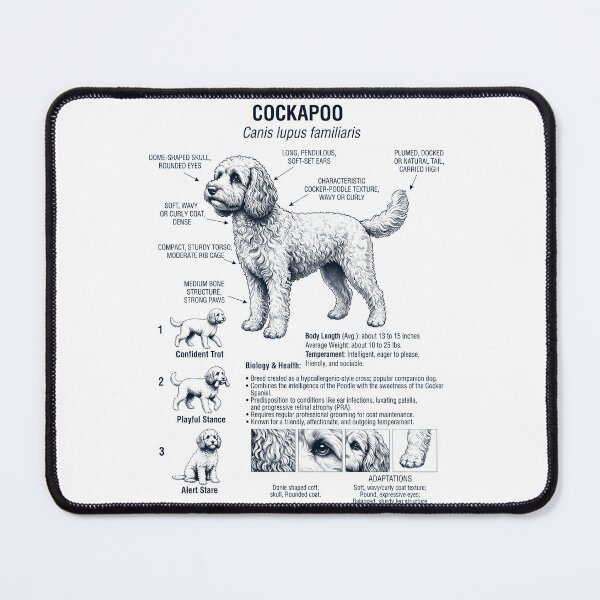 Item preview, Cockapoo Scientific Anatomy Biology Dog Lover designed and sold by dian-rody-crest.