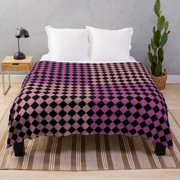 Item preview, Checkered Diamond Pattern Purple Pink Black designed and sold by ArtbyDebbieC.