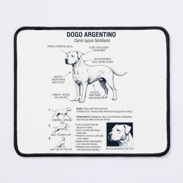 Item preview, Dogo Argentino Scientific Anatomy Biology Dog Lover designed and sold by dian-rody-crest.