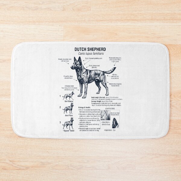 Item preview, Dutch Shepherd Scientific Anatomy Biology Dog Lover designed and sold by dian-rody-crest.
