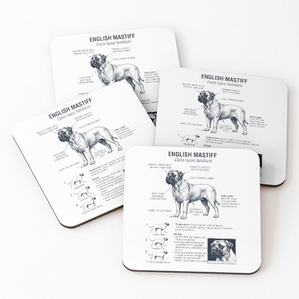 Artikelvorschau, Englische Dogge – Wissenschaftliche Anatomie, Biologie, Hundeliebhaber entworfen und verkauft von dian-rody-crest.