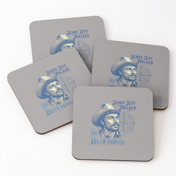 Aperçu de l'œuvre Salut Buckaroos Jerry Jeff Walker hommage T-Shirt-42 créée et vendue par RobinHager.