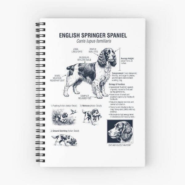Item preview, English Springer Spaniel Anatomía Científica Biología Amante de los Perros designed and sold by dian-rody-crest.