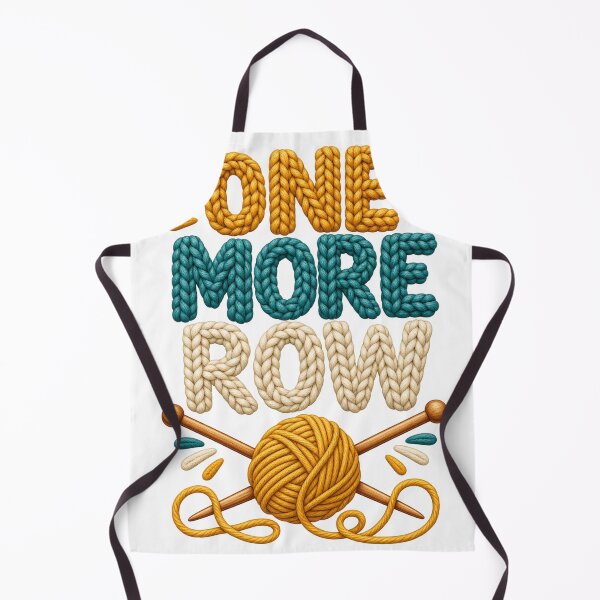 Item preview, One More Row Funny Knitting Crochet Gift designed and sold by ys96.