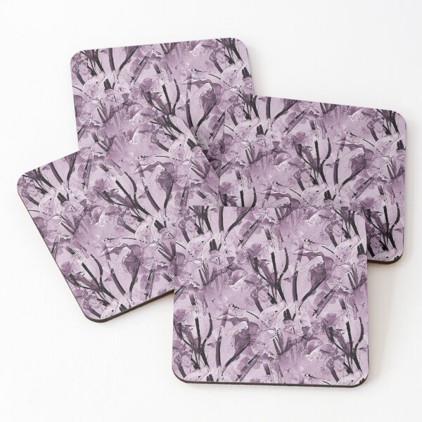 Item preview, Impressionistic Spring Flower Garden in Mauve designed and sold by Artistestella.