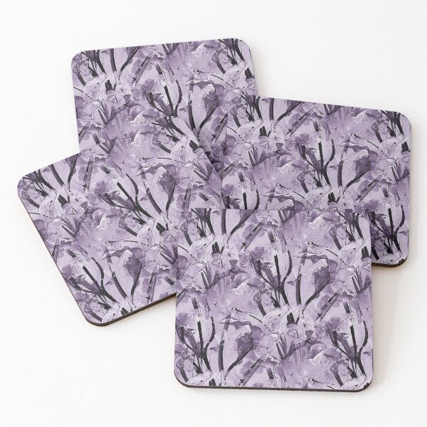 Item preview, Impressionistic Spring Flower Garden in Purple designed and sold by Artistestella.