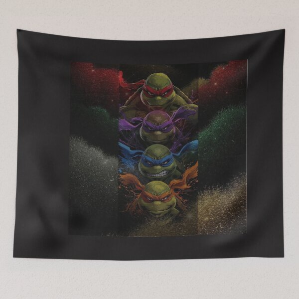 Item preview, Ninja Turtles Squad Dark Portrait or Turtle Brothers Action Collage designed and sold by DKSH1234.