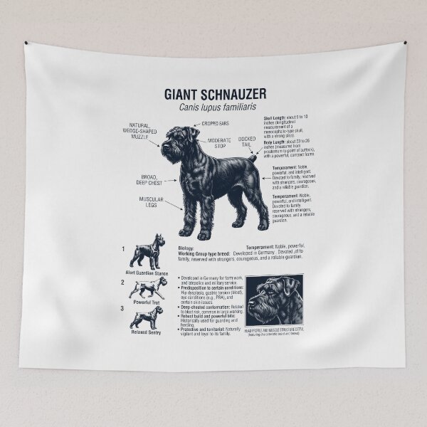 Artikelvorschau, Riesenschnauzer – Wissenschaftliche Anatomie, Biologie, Hundeliebhaber entworfen und verkauft von dian-rody-crest.