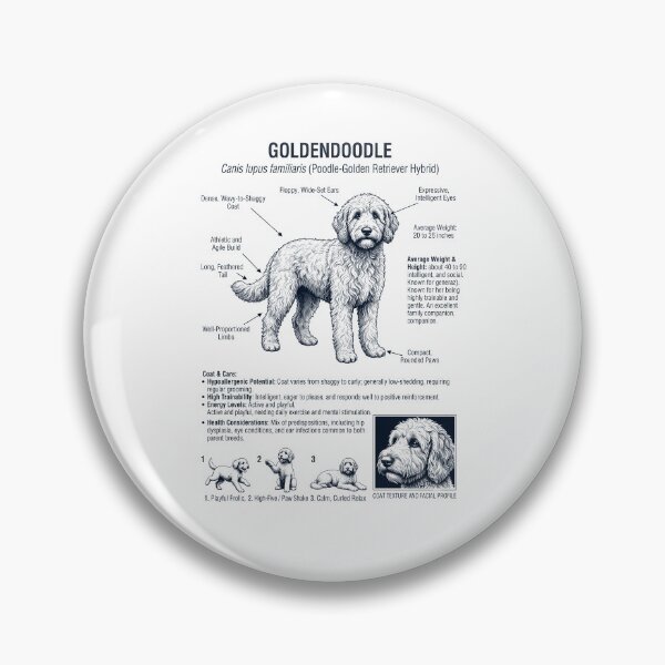 Item preview, Goldendoodle Scientific Anatomy Biology Dog Lover designed and sold by dian-rody-crest.