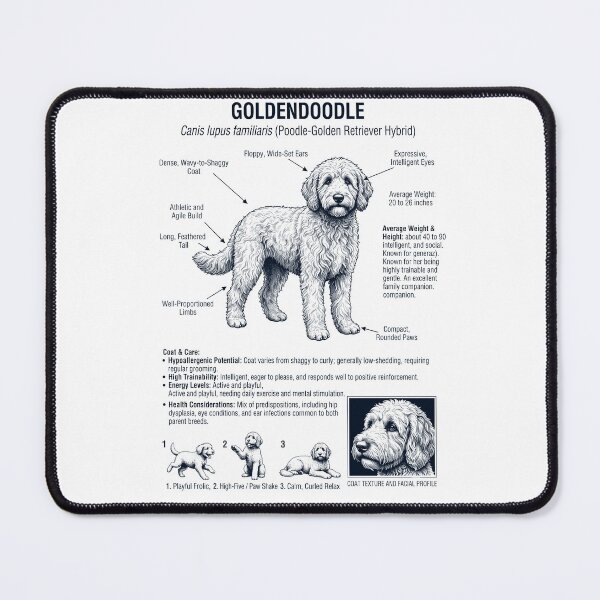 Item preview, Goldendoodle Scientific Anatomy Biology Dog Lover designed and sold by dian-rody-crest.