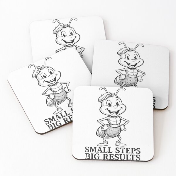 Item preview, Small Steps Big Results Funny Ant designed and sold by ThePrintArt.