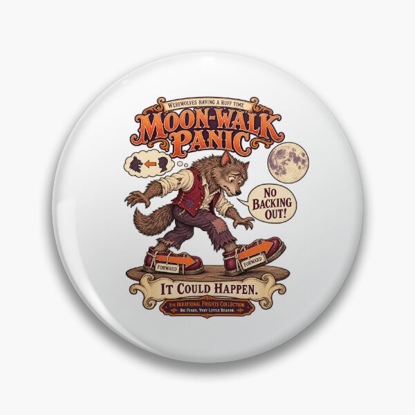Item preview, THE IRRATIONAL FRIGHTS COLLECTION - WEREWOLVES HAVING A RUFF TIME - MOON-WALK PANIC designed and sold by WheelieGdArt.