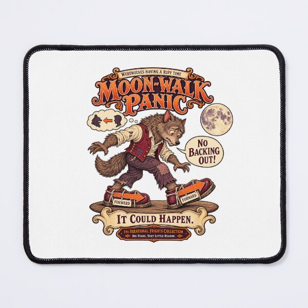 Item preview, THE IRRATIONAL FRIGHTS COLLECTION - WEREWOLVES HAVING A RUFF TIME - MOON-WALK PANIC designed and sold by WheelieGdArt.