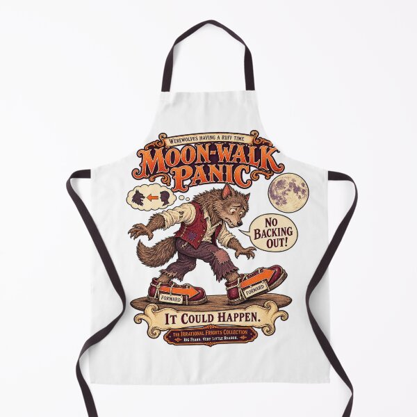 Item preview, THE IRRATIONAL FRIGHTS COLLECTION - WEREWOLVES HAVING A RUFF TIME - MOON-WALK PANIC designed and sold by WheelieGdArt.