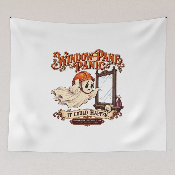 Item preview, THE IRRATIONAL FRIGHTS COLLECTION - WINDOW-PANE PANIC designed and sold by WheelieGdArt.