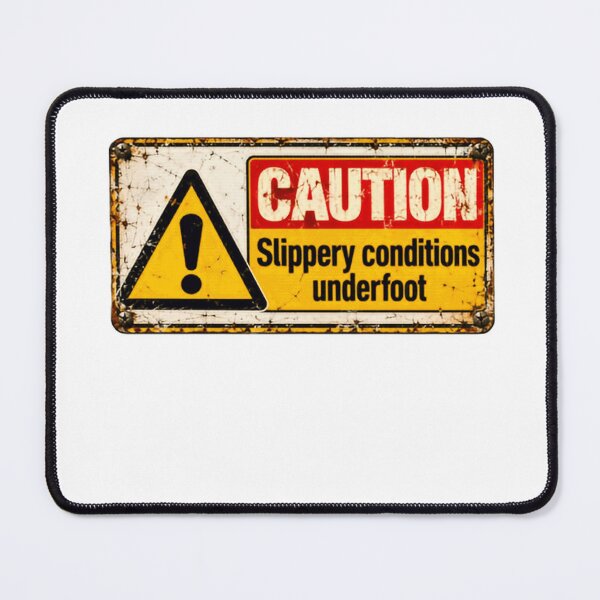 Item preview, Caution Slippery Conditions Underfoot Warning Safety Sign Hazard designed and sold by HumansStuck12.