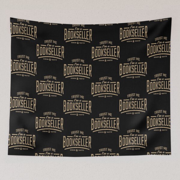 Item preview, Funny Bookseller Profession Typographic Gift Design designed and sold by VyThoaTripg.