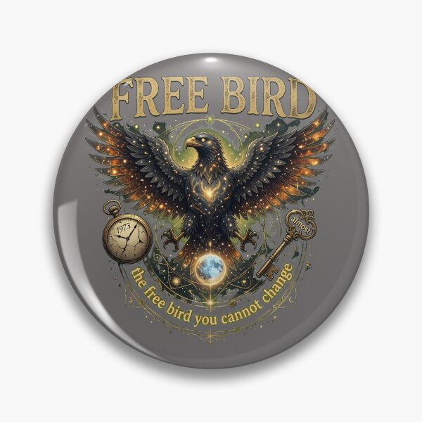 Item preview, Free Bird Emblem Retro 1973 Raptor Graphic-19 designed and sold by TorbenMuller.