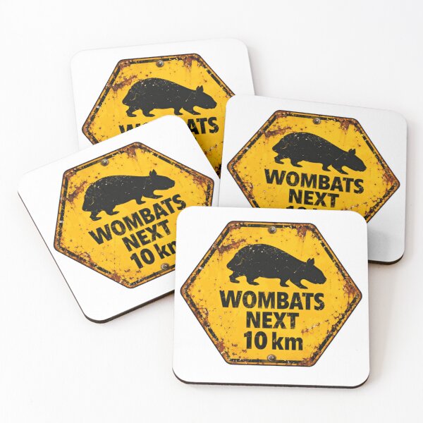 Item preview, Wombats Next 10 Km Australian Wildlife Animal Lover Travel Souvenir designed and sold by HumansStuck12.