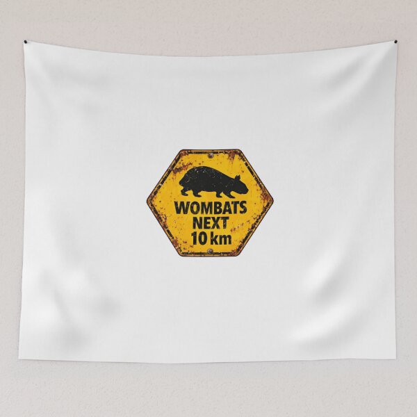 Item preview, Wombats Next 10 Km Australian Wildlife Animal Lover Travel Souvenir designed and sold by HumansStuck12.