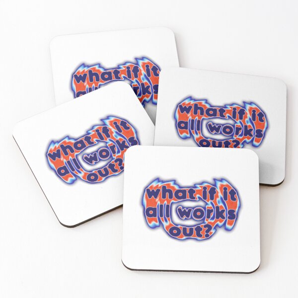 Item preview, What If It All Works Out? Positive Thinking Motivational Quote designed and sold by SkeletonsDanger.