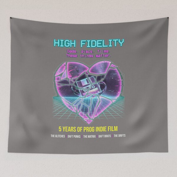 Item preview, High Fidelity Shattered Heart Record Poster Art-80 designed and sold by MajaParcze.
