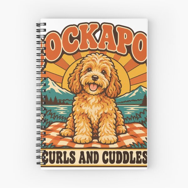Item preview, Cockapoo Gift - Curls And Cuddles designed and sold by RedRubyBubble.