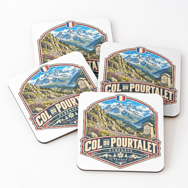 Artikelvorschau, Col Du Pourtalet Pyrénées Frankreich Alt. 1.794 M Mountain Pass Radfahren Souvenir Reisegeschenk entworfen und verkauft von NightGlyph.