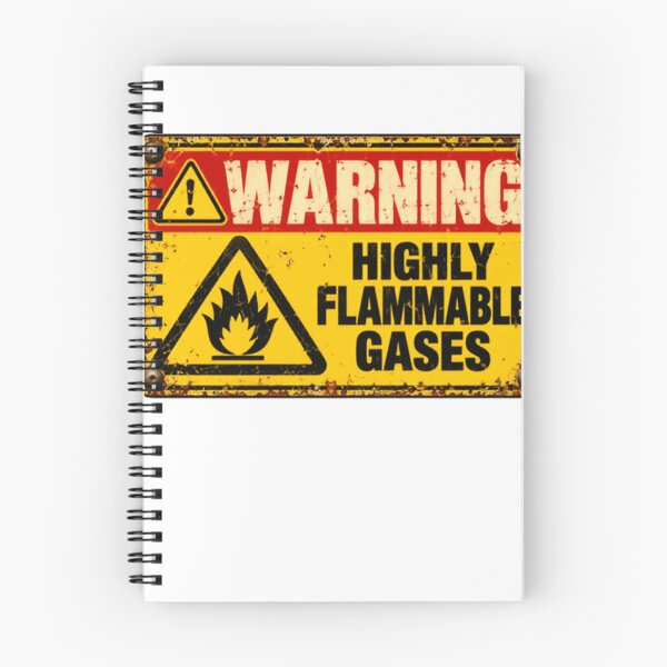 Item preview, Warning Highly Flammable Gases Industrial Safety Worker Hazard Sign designed and sold by HumansStuck12.