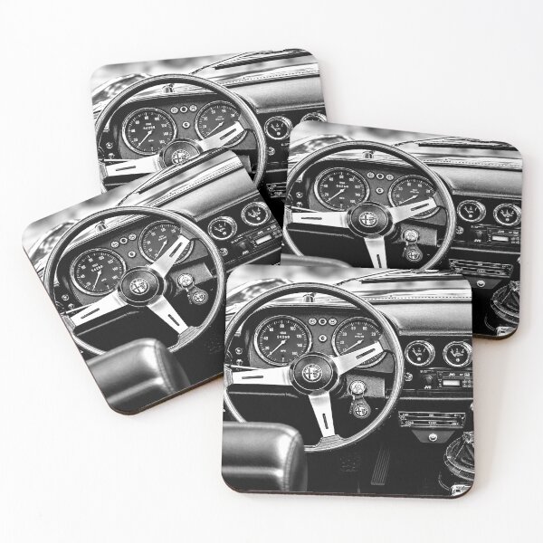 Item preview, Classic Alfa Romeo Interior – Black & White Automotive Photography designed and sold by REVOLVE ART 67.